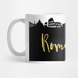 ROME ITALY DESIGNER SILHOUETTE SKYLINE ART Mug